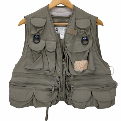 コロンビア Columbia PFGワッペン ジップアップ フィッシングベスト メンズ import:S