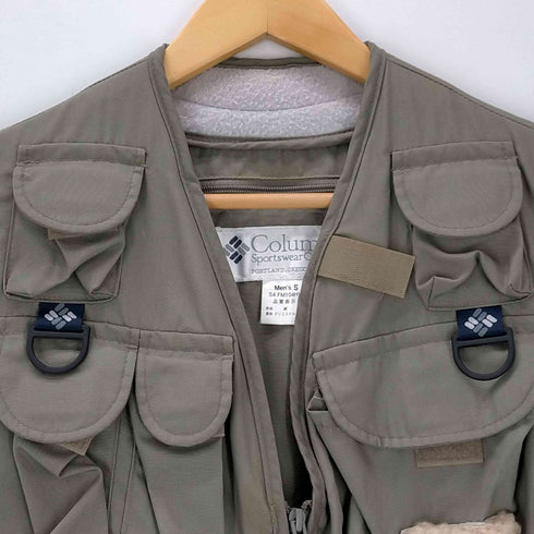 コロンビア Columbia PFGワッペン ジップアップ フィッシングベスト メンズ import:S