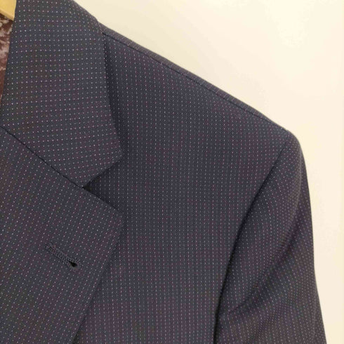 ポールスミス Paul Smith ロロピアーナ SUPER 130S WOOL 裏地花柄 2Bテーラードジャケット スラックスパンツ レディース M/M