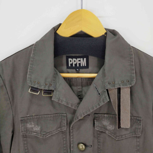 ピーピーエフエム PPFM 00S ミリタリーダメージドジャケット Y2K メンズ JPN:M