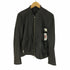 ステュディオス STUDIOUS ラムレザー シングル ライダースジャケット AOYAMA LEATHER メンズ JPN:2