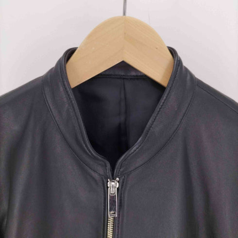 ステュディオス STUDIOUS ラムレザー シングル ライダースジャケット AOYAMA LEATHER メンズ JPN:2