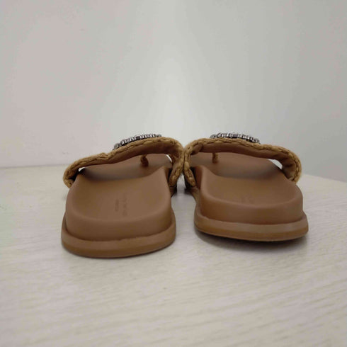 ユナイテッドアローズグリーンレーベルリラクシング UNITED ARROWS green label relaxing ビジューフラット トングサンダル レディース L