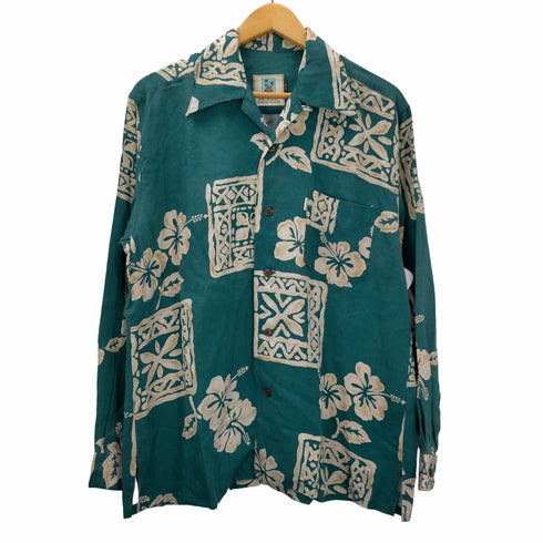 パイカジ PAIKAJI 開襟 花柄 長袖アロハシャツ メンズ import:M