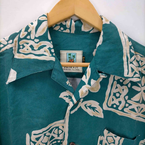 パイカジ PAIKAJI 開襟 花柄 長袖アロハシャツ メンズ import:M