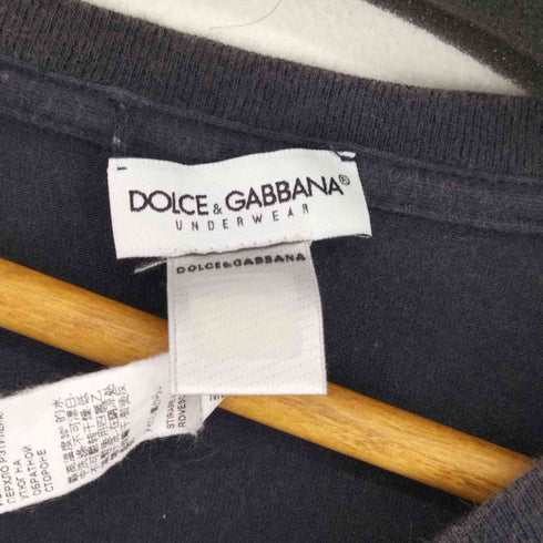 ドルチェアンドガッバーナ DOLCE&GABBANA ロゴ刺繍 Vネック S/Sカットソー メンズ US S