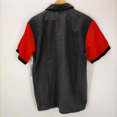 クルージン Cruisin 90-00S OLD 開襟 ロゴ刺繍 半袖ボーリングシャツ メンズ S-M