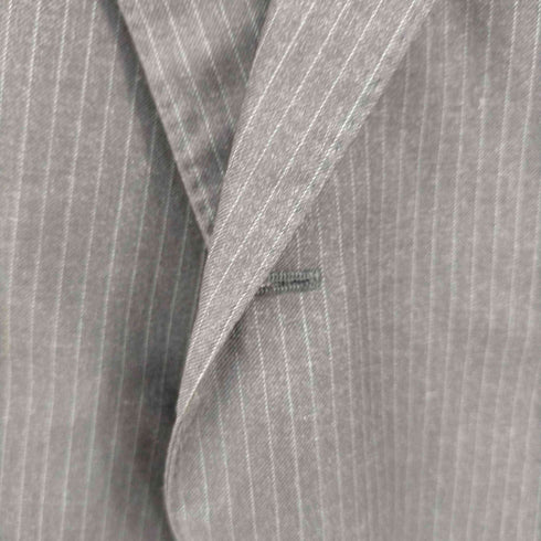 ポロバイラルフローレン Polo by RALPH LAUREN MADE IN ITALY 総裏 段返り3つボタン ストライプウールテーラードジャケット メンズ 37R-AB4