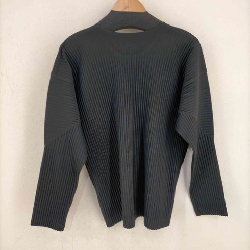 オムプリッセ イッセイミヤケ HOMME PLISSE ISSEY MIYAKE クルーネック プリーツプルオーバー メンズ JPN:2