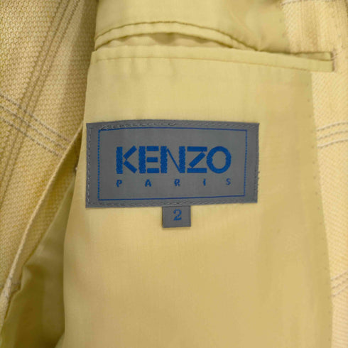 ケンゾーパリス KENZO PARIS 80~90s チェック柄2Bテーラードジャケット メンズ JPN:2