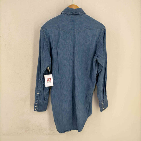 ラングラー Wrangler 70s MADE IN USA デニムウエスタンシャツ EXTRA LONG TAILS メンズ