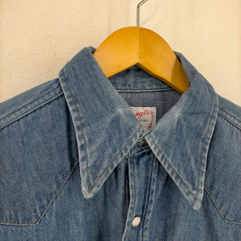 ラングラー Wrangler 70s MADE IN USA デニムウエスタンシャツ EXTRA LONG TAILS メンズ