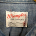 ラングラー Wrangler 70s MADE IN USA デニムウエスタンシャツ EXTRA LONG TAILS メンズ