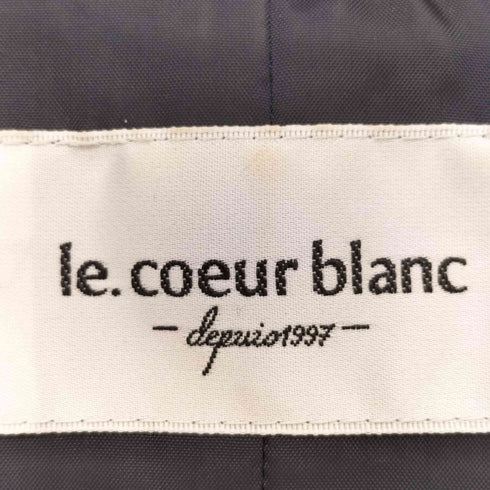 ルクールブラン le.coeur blanc スペリオルモッサチェスターコート アウター ロング レディース JPN:38