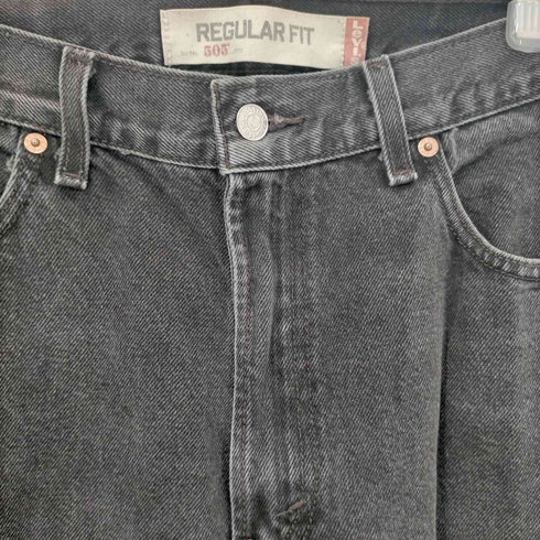 リーバイス Levis MADE IN MEXICO 00S REGULAR FIT 505 後染めブラックデニム メンズ W34