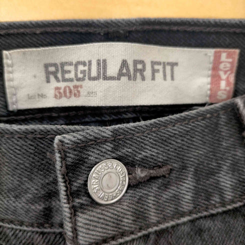 リーバイス Levis MADE IN MEXICO 00S REGULAR FIT 505 後染めブラックデニム メンズ W34
