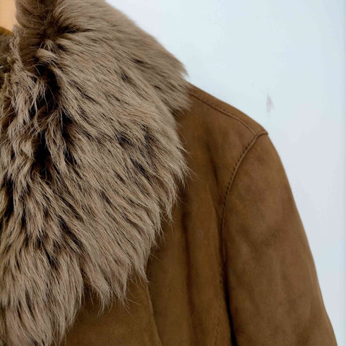 マックスマーラ MAX MARA 白タグ ファー ムートンジャケット レディース 38