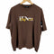 IDEASWAM SNAKE LOGO PRINT TEE (BROWN) メンズ