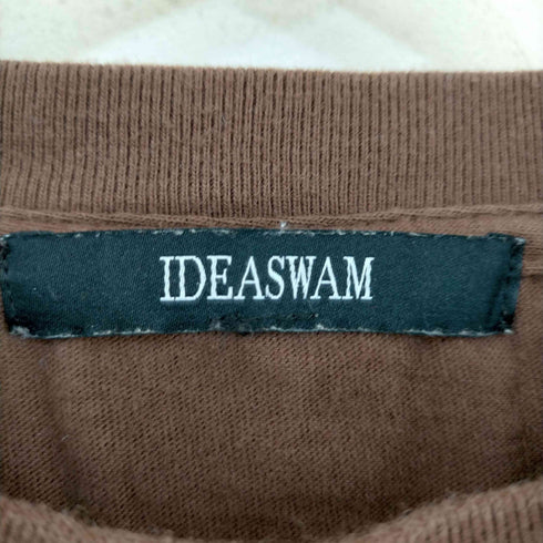 IDEASWAM SNAKE LOGO PRINT TEE (BROWN) メンズ