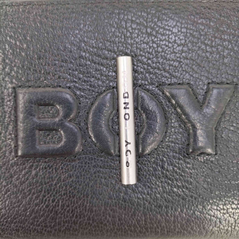 ボーイロンドン BOY LONDON ロゴ型押し ラウンドジップ 長財布 ロングウォレット メンズ
