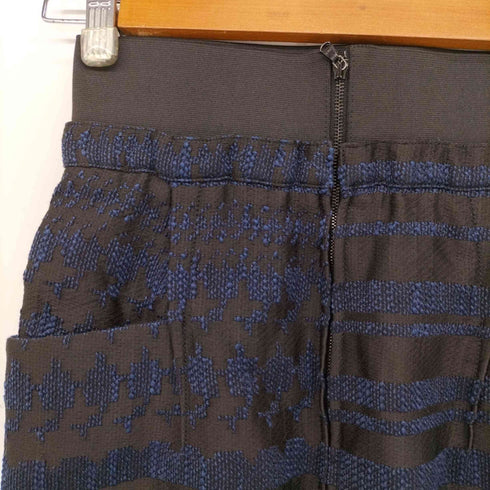 スリーワンフィリップリム 3.1 phillip lim 総柄ボーダー 裏地シルク ツイードデザイン タイトスカート レディース 2
