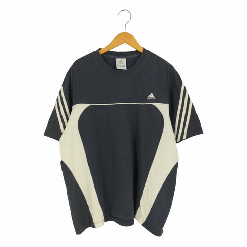 アディダス adidas 00s CLIMALITE ロゴ刺繍 クルーネックTシャツ メンズ import:XL