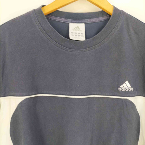 アディダス adidas 00s CLIMALITE ロゴ刺繍 クルーネックTシャツ メンズ import:XL