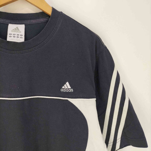 アディダス adidas 00s CLIMALITE ロゴ刺繍 クルーネックTシャツ メンズ import:XL