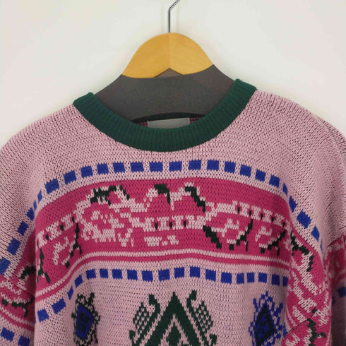 REARON ノルディック柄クルーネックニット レディース import:M