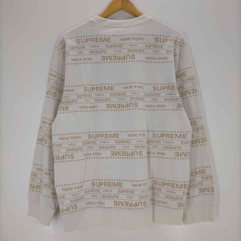 シュプリーム Supreme metallic jaquad crewneck メンズ