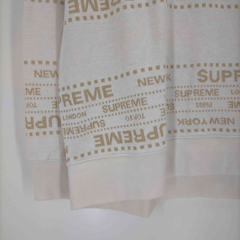 シュプリーム Supreme metallic jaquad crewneck メンズ