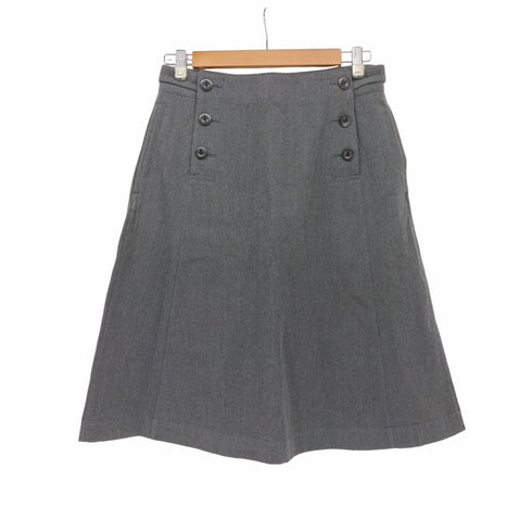 エムエイチエル マーガレットハウエル MHL. MARGARET HOWELL 2016AW WOOL COTTON DRILL スカート レディース JPN:2