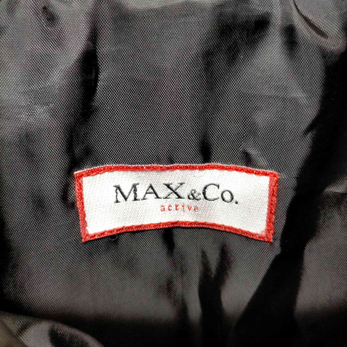 マックスアンドコー MAX & CO. 中綿コート アウター スタンドカラー ジップアップ ロング レディース EUR:40