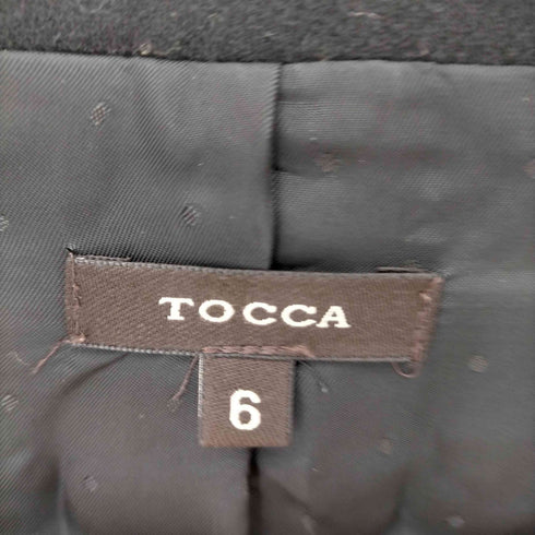 トッカ TOCCA ウール ペプラム テーラードジャケット スナップボタン レディース 6