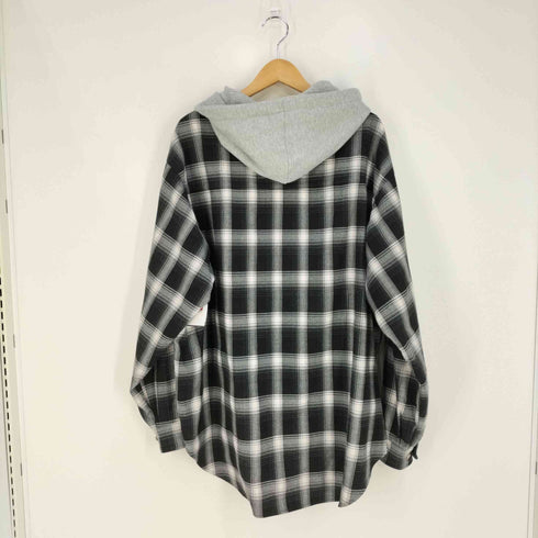 オーワイ OY CHECK ZIPPER HOODIE SHIRTS チェック ジッパー フーディーシャツ メンズ JPN:2