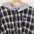 オーワイ OY CHECK ZIPPER HOODIE SHIRTS チェック ジッパー フーディーシャツ メンズ JPN:2