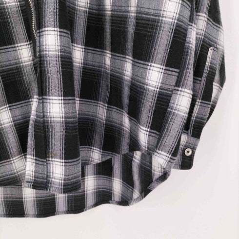 オーワイ OY CHECK ZIPPER HOODIE SHIRTS チェック ジッパー フーディーシャツ メンズ JPN:2