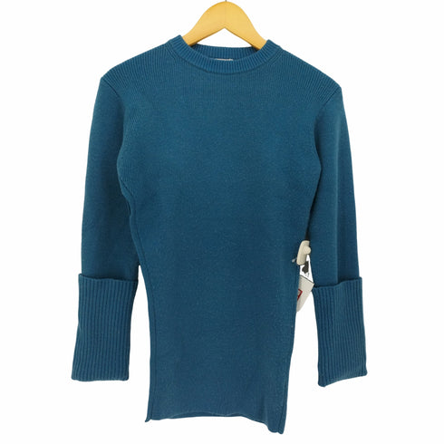 クラネ CLANE 21AW SLANT CUT KNIT TOPS スラントカットニットトップス カットソー チュニック レディース JPN:1