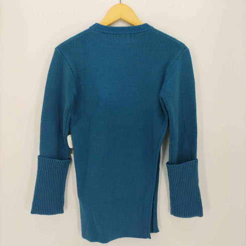 クラネ CLANE 21AW SLANT CUT KNIT TOPS スラントカットニットトップス カットソー チュニック レディース JPN:1
