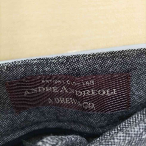 ANDREANDREOLI A.DREW & CO 2タック ウール スラックスパンツ レディース 44