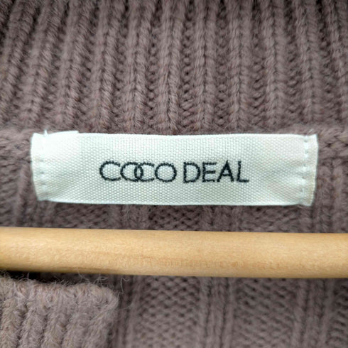 ココディール COCO DEAL 21SS リブ切替ニットミニワンピース レディース JPN:2