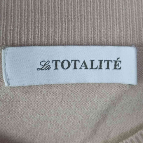 ラトータリテ La Totalite 22AW 14G天竺Vネック プルオーバー ニット レディース FREE