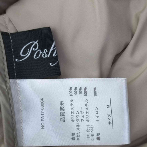 ポッシュアロマ Posh Alma 錨 ダブルボタン ダウン ジャケット レディース JPN:M