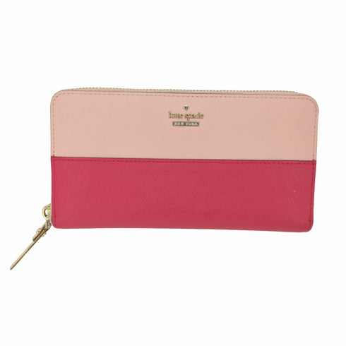 ケイトスペード Kate spade レザー ラウンドジップ 長財布 レディース
