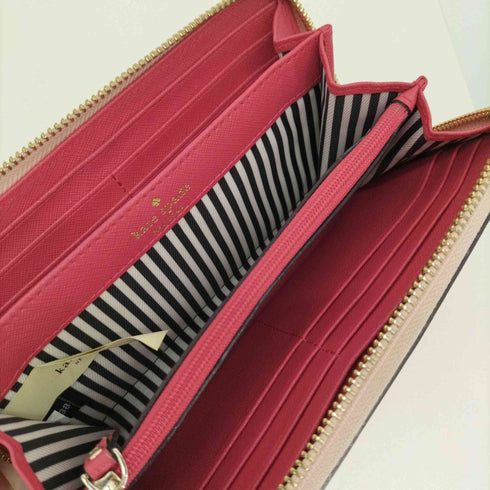 ケイトスペード Kate spade レザー ラウンドジップ 長財布 レディース