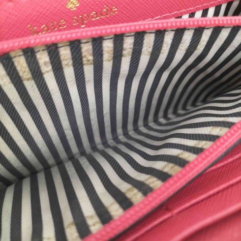ケイトスペード Kate spade レザー ラウンドジップ 長財布 レディース
