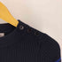ラッピンノット WRAPINKNOT 22AW ショルダーボタン ボーダー ウール ニット レディース JPN:0