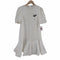 ディジット dzzit Gather Design Panda One-Point Dress ワンピース ミニ フレア 半袖 クルーネック 刺繍 スパンコール レディース JPN:S