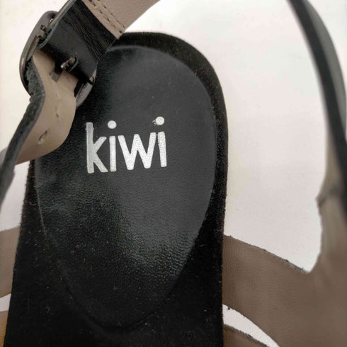 キィウイ kiwi レザーフラットサンダル レディース 35