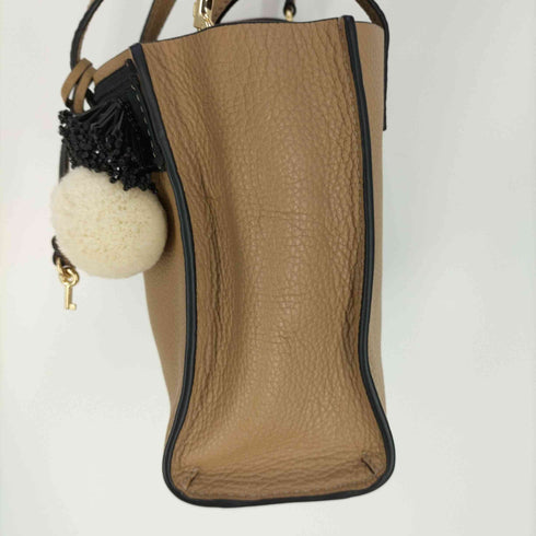 マークジェイコブス MARC JACOBS Mini Grind The Beads & Pompoms ミニ グラインド ビーズ ポンポン トートバッグ レディース